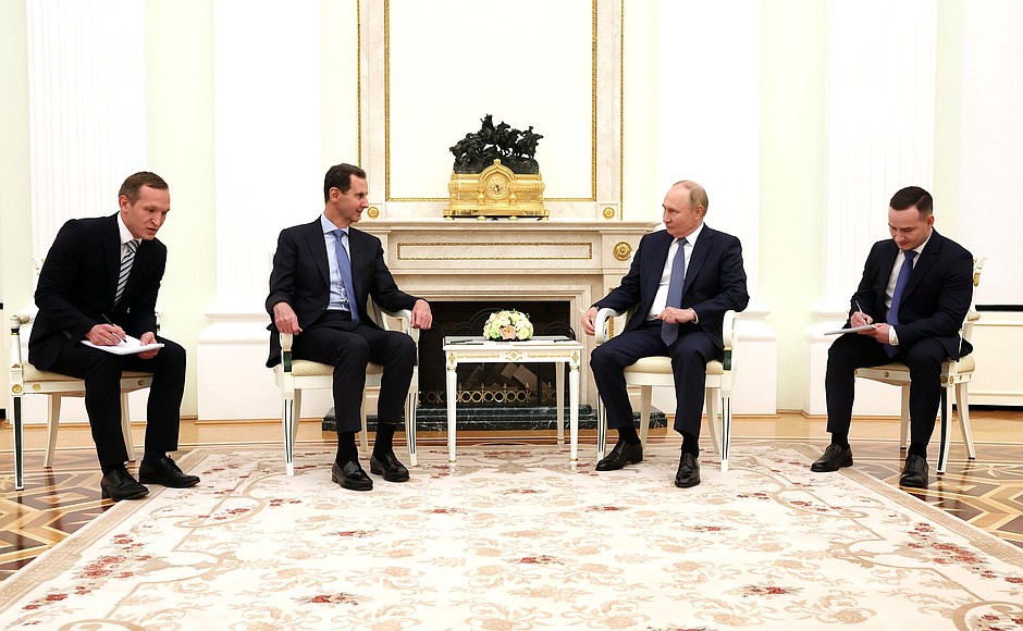 Встреча Владимира Путина с Президентом Сирии Башаром Асадом